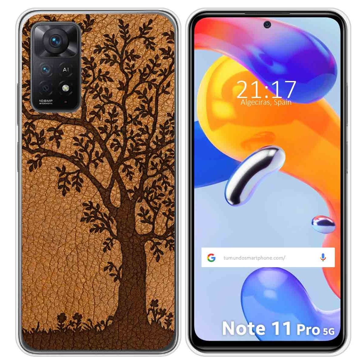 Funda Silicona para Xiaomi Redmi Note 11 Pro / 11 Pro 5G diseño Cuero 03 Dibujos