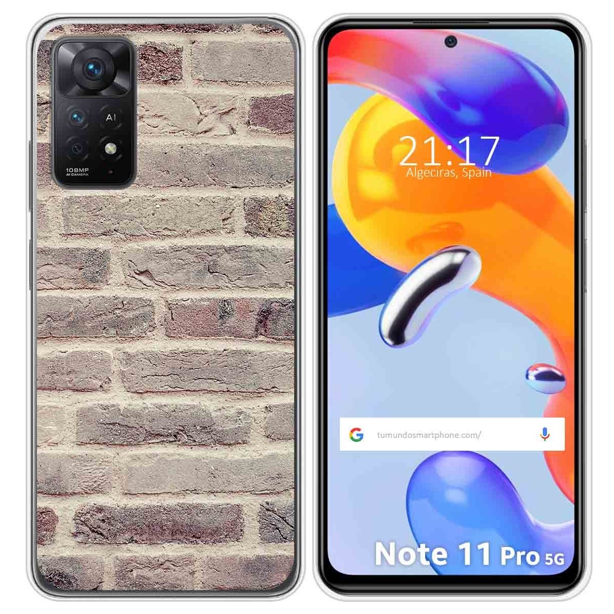 Funda Silicona para Xiaomi Redmi Note 11 Pro / 11 Pro 5G diseño Ladrillo 01 Dibujos