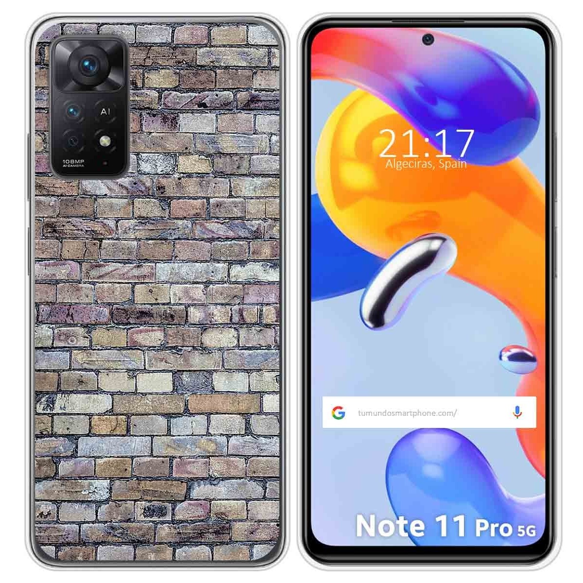 Funda Silicona para Xiaomi Redmi Note 11 Pro / 11 Pro 5G diseño Ladrillo 02 Dibujos