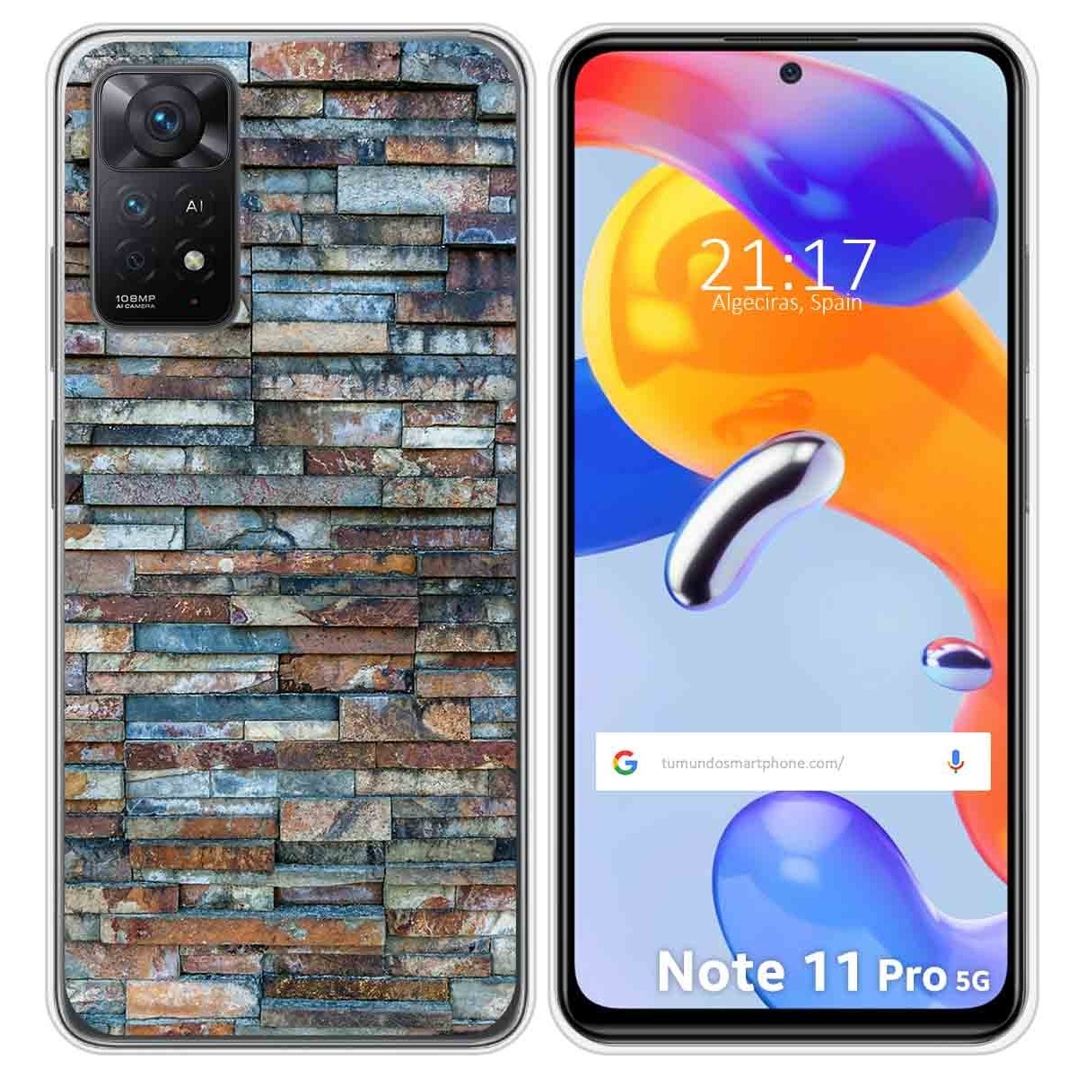 Funda Silicona para Xiaomi Redmi Note 11 Pro / 11 Pro 5G diseño Ladrillo 05 Dibujos