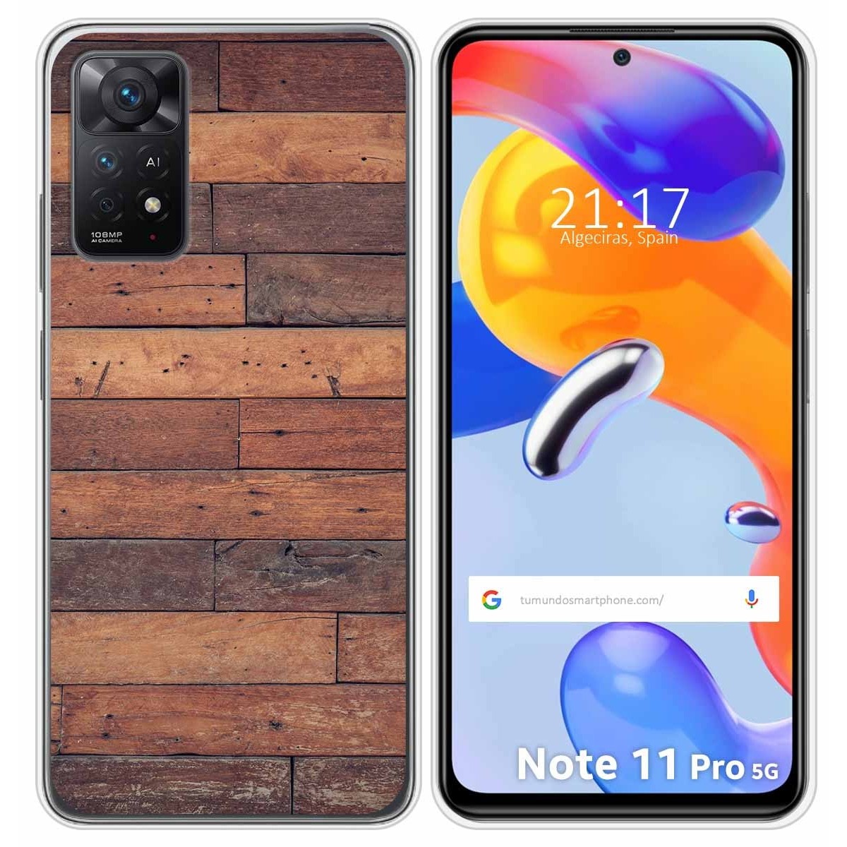 Funda Silicona para Xiaomi Redmi Note 11 Pro / 11 Pro 5G diseño Madera 03 Dibujos