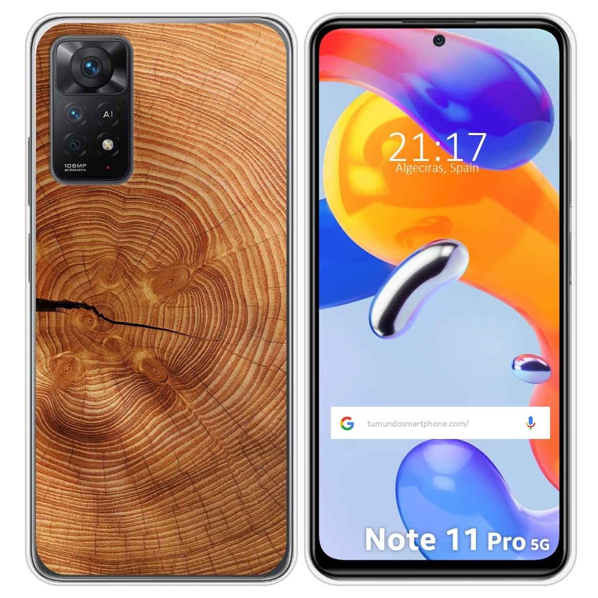 Funda Silicona para Xiaomi Redmi Note 11 Pro / 11 Pro 5G diseño Madera 04 Dibujos