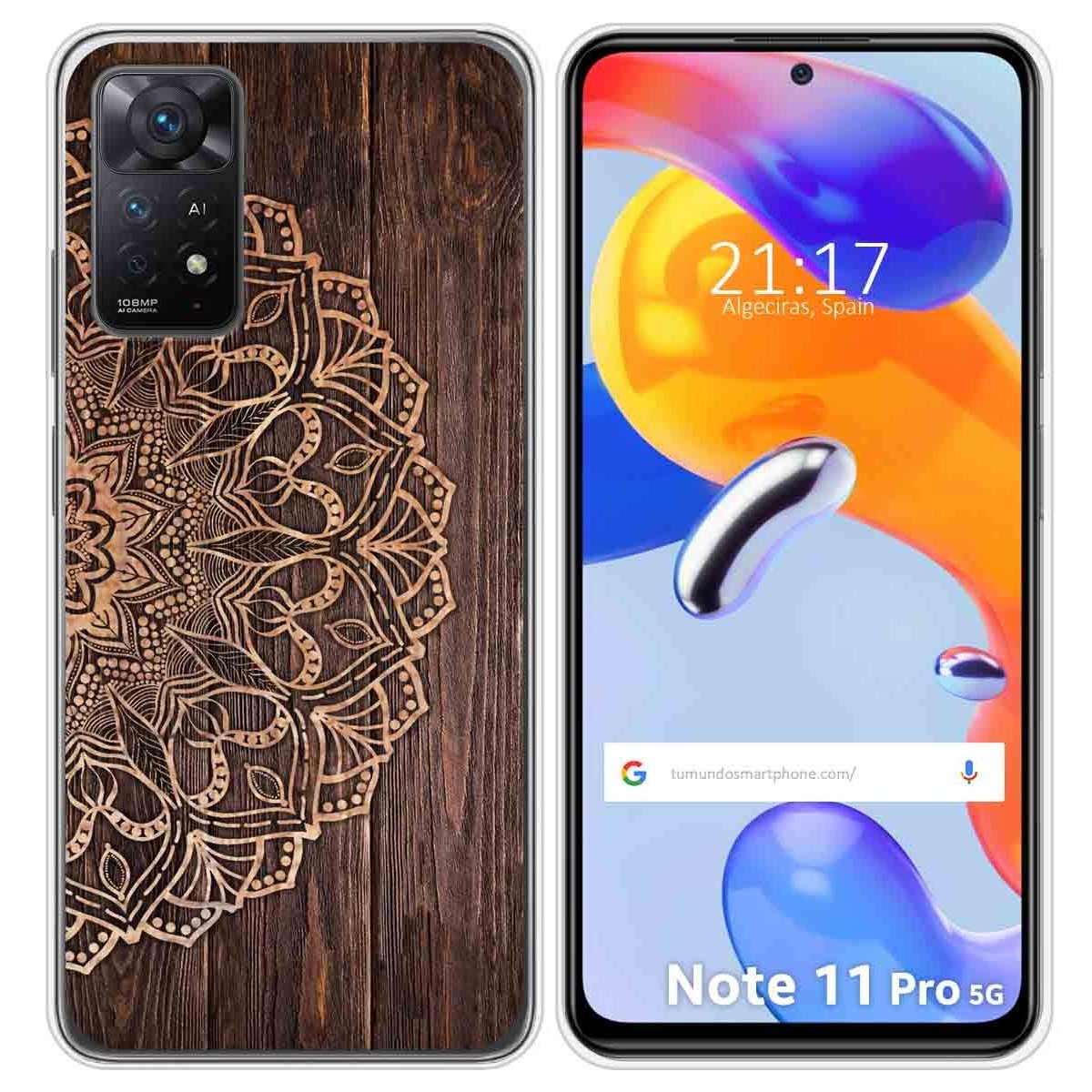 Funda Silicona para Xiaomi Redmi Note 11 Pro / 11 Pro 5G diseño Madera 06 Dibujos