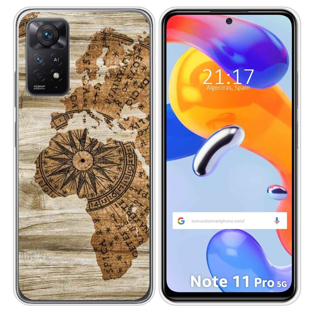 Funda Silicona para Xiaomi Redmi Note 11 Pro / 11 Pro 5G diseño Madera 07 Dibujos