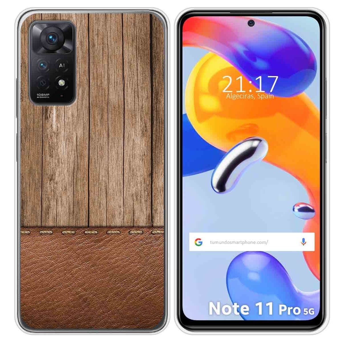 Funda Silicona para Xiaomi Redmi Note 11 Pro / 11 Pro 5G diseño Madera 09 Dibujos