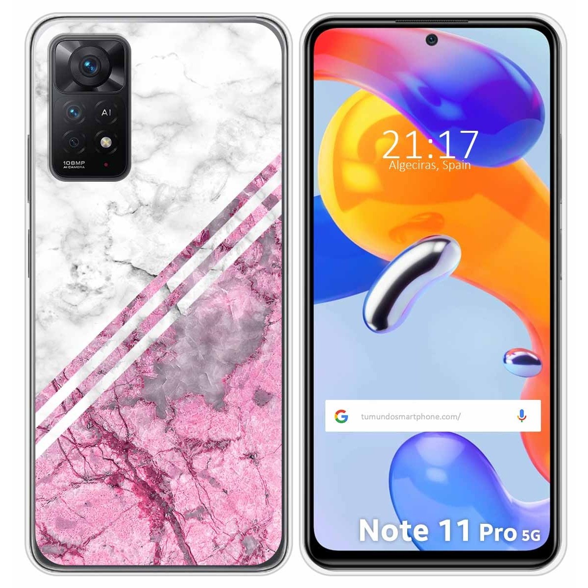 Funda Silicona para Xiaomi Redmi Note 11 Pro / 11 Pro 5G diseño Mármol 03 Dibujos