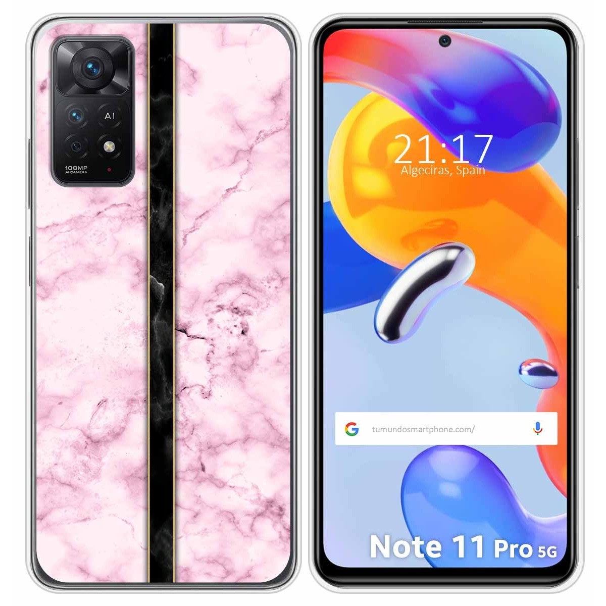 Funda Silicona para Xiaomi Redmi Note 11 Pro / 11 Pro 5G diseño Mármol 04 Dibujos