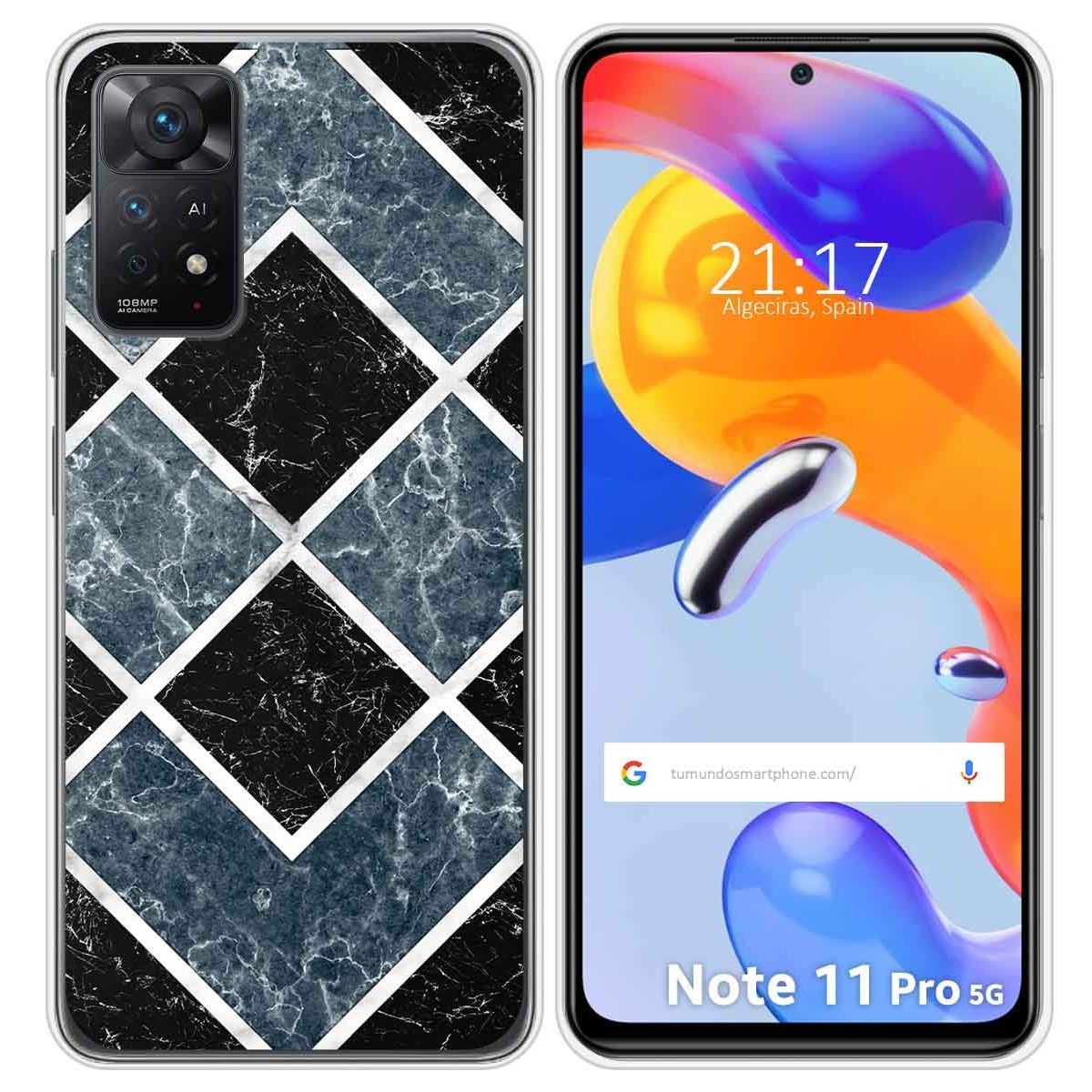 Funda Silicona para Xiaomi Redmi Note 11 Pro / 11 Pro 5G diseño Mármol 06 Dibujos