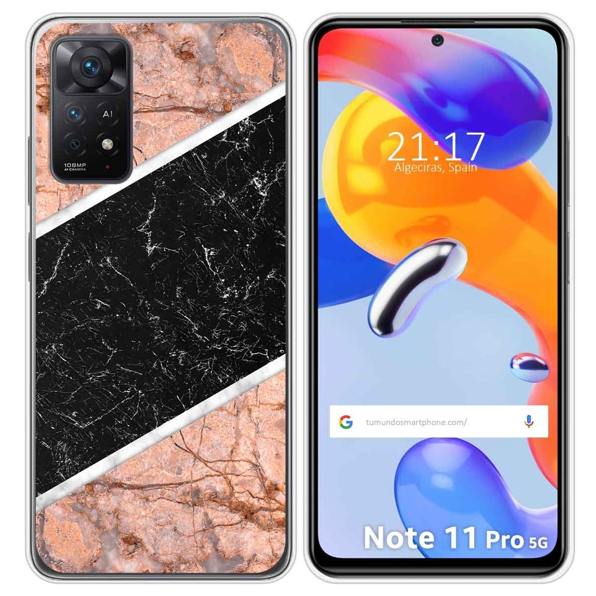 Funda Silicona para Xiaomi Redmi Note 11 Pro / 11 Pro 5G diseño Mármol 07 Dibujos