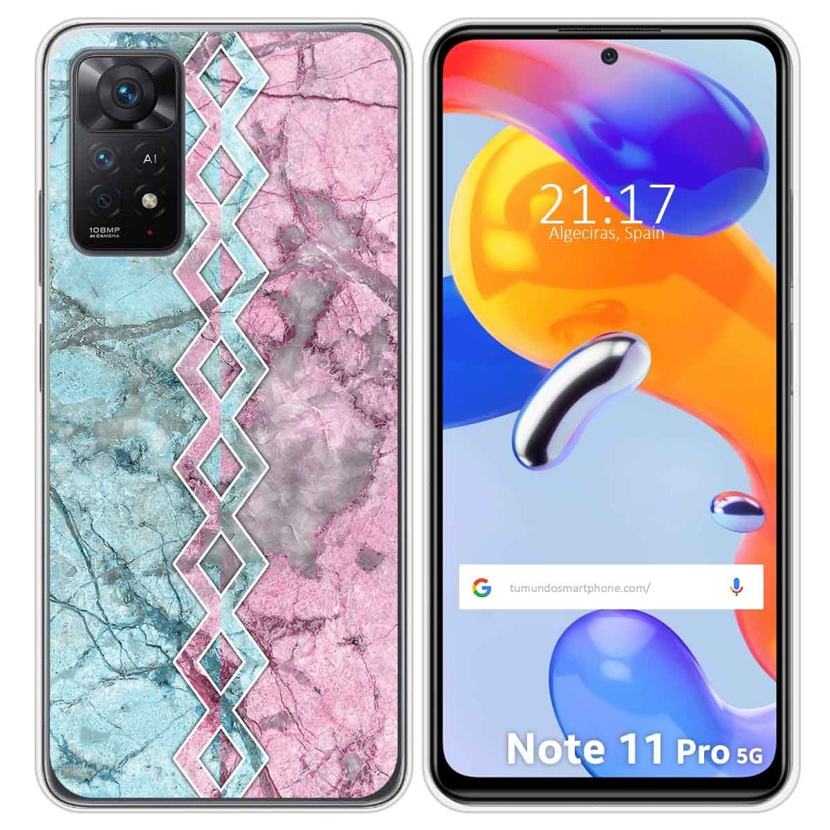 Funda Silicona para Xiaomi Redmi Note 11 Pro / 11 Pro 5G diseño Mármol 08 Dibujos