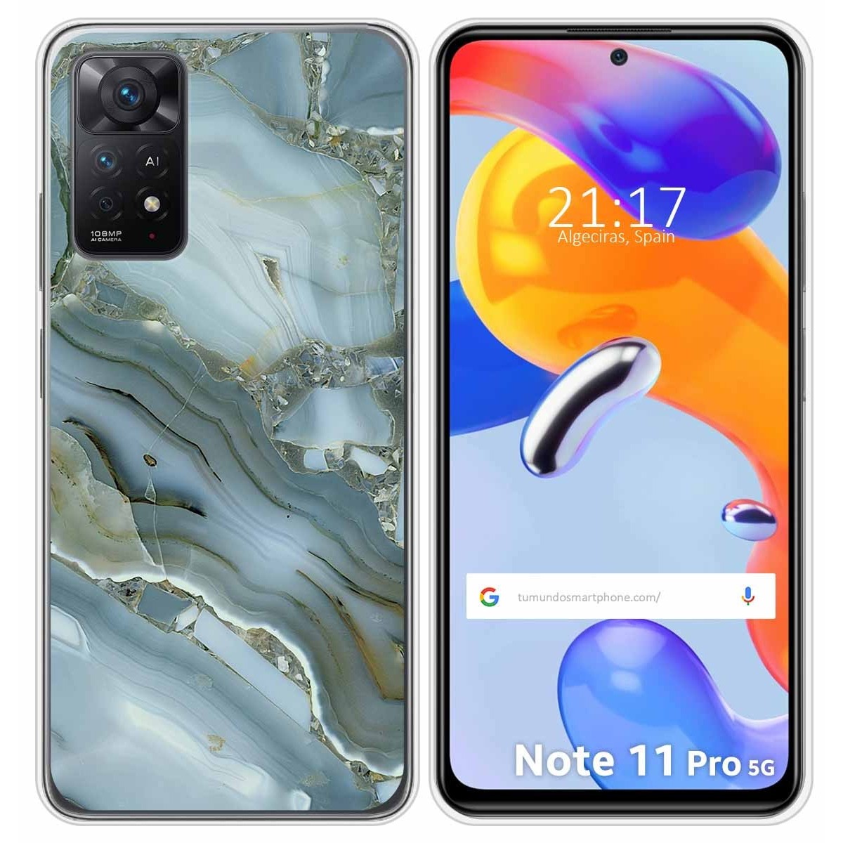 Funda Silicona para Xiaomi Redmi Note 11 Pro / 11 Pro 5G diseño Mármol 09 Dibujos