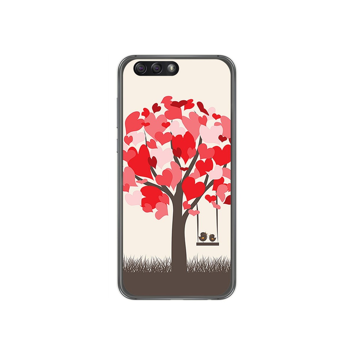 Funda Gel Tpu para Asus Zenfone 4 5.5" Ze554Kl Diseño Pajaritos Dibujos