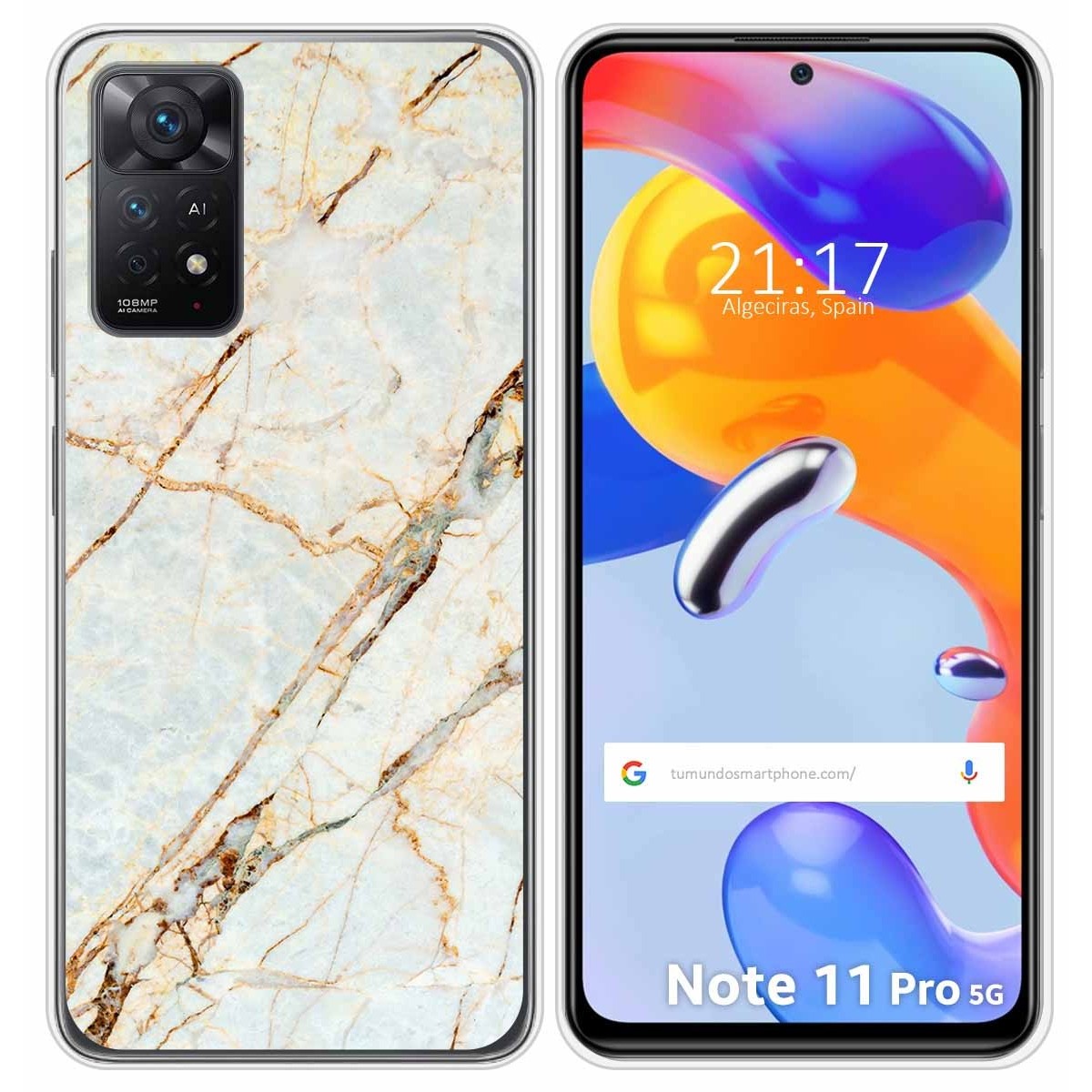 Funda Silicona para Xiaomi Redmi Note 11 Pro / 11 Pro 5G diseño Mármol 13 Dibujos