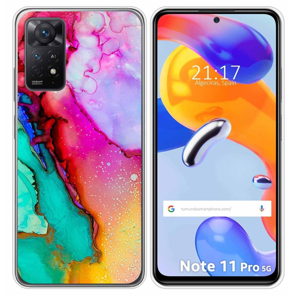 Funda Silicona para Xiaomi Redmi Note 11 Pro / 11 Pro 5G diseño Mármol 15 Dibujos