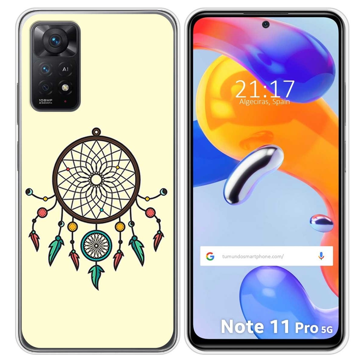 Funda Silicona para Xiaomi Redmi Note 11 Pro / 11 Pro 5G diseño Atrapasueños Dibujos