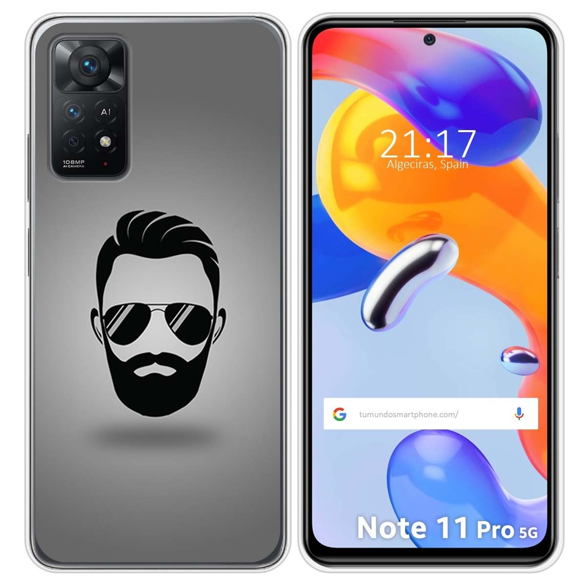 Funda Silicona para Xiaomi Redmi Note 11 Pro / 11 Pro 5G diseño Barba Dibujos