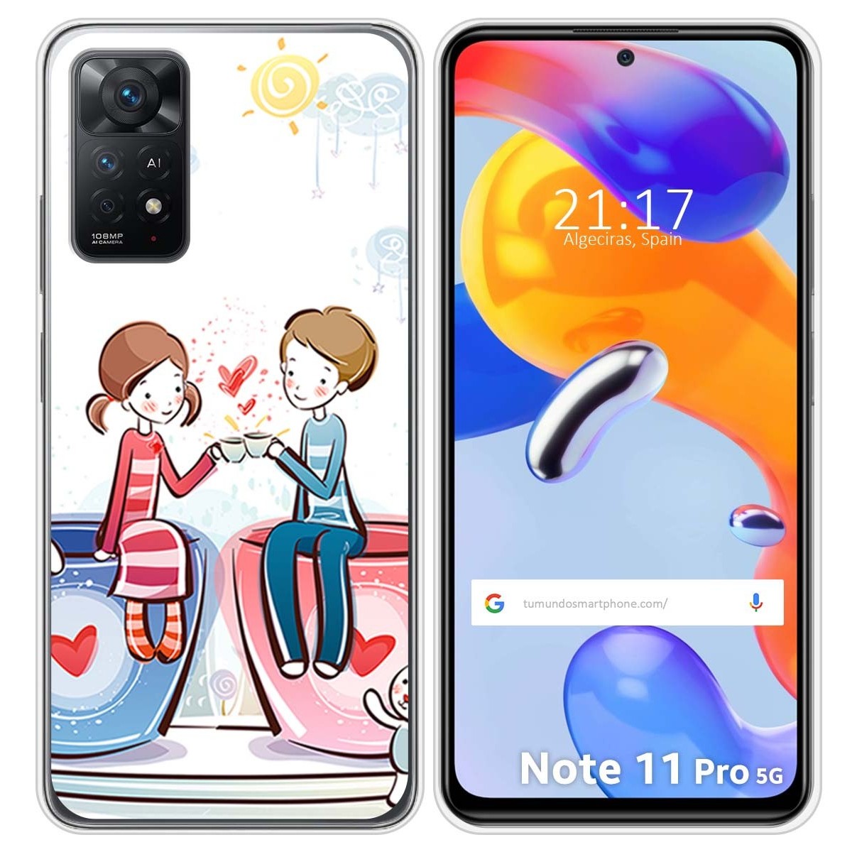 Funda Silicona para Xiaomi Redmi Note 11 Pro / 11 Pro 5G diseño Café Dibujos