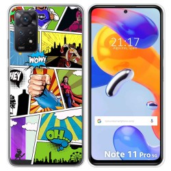 Funda Silicona para Xiaomi Redmi Note 11 Pro / 11 Pro 5G diseño Comic Dibujos
