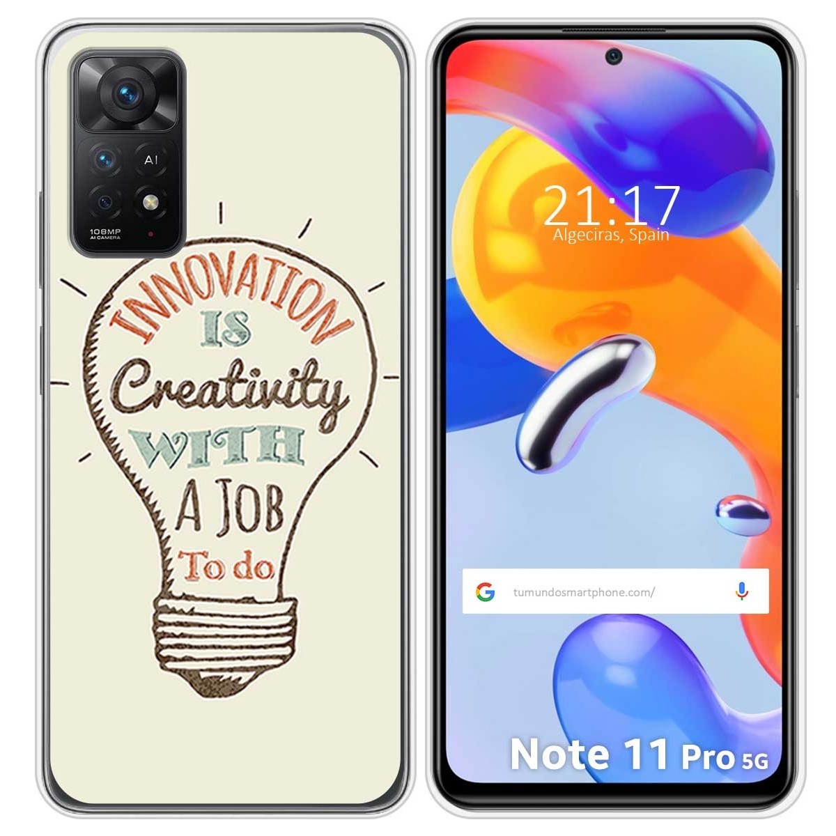 Funda Silicona para Xiaomi Redmi Note 11 Pro / 11 Pro 5G diseño Creativity Dibujos