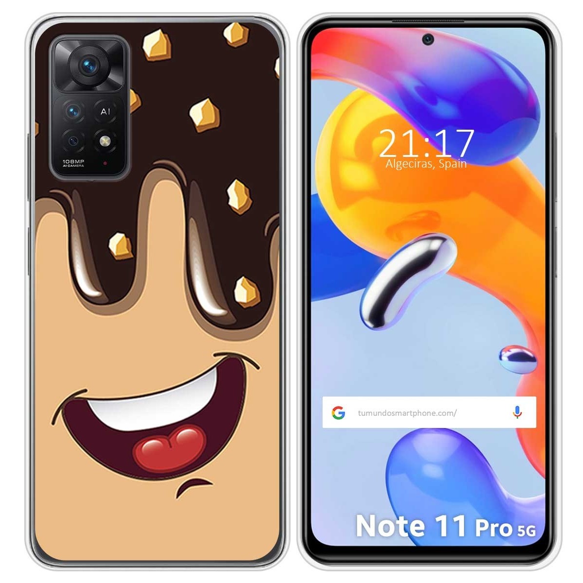 Funda Silicona para Xiaomi Redmi Note 11 Pro / 11 Pro 5G diseño Helado Chocolate Dibujos