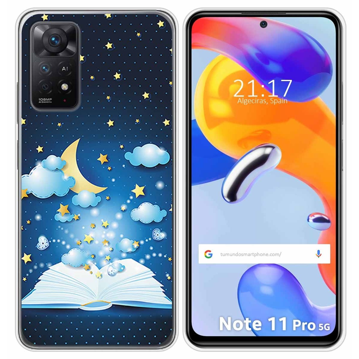 Funda Silicona para Xiaomi Redmi Note 11 Pro / 11 Pro 5G diseño Libro Cuentos Dibujos