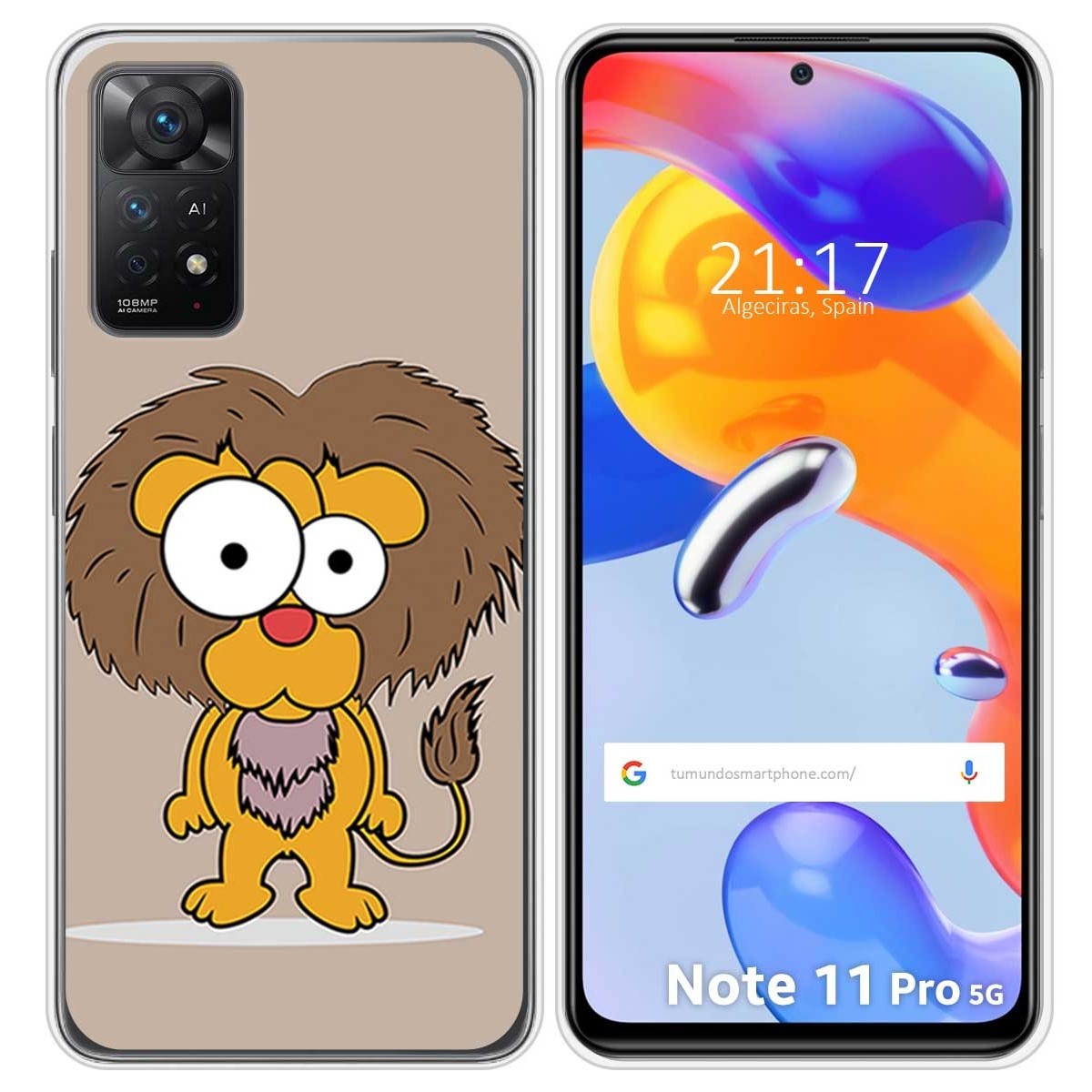 Funda Silicona para Xiaomi Redmi Note 11 Pro / 11 Pro 5G diseño Leon Dibujos