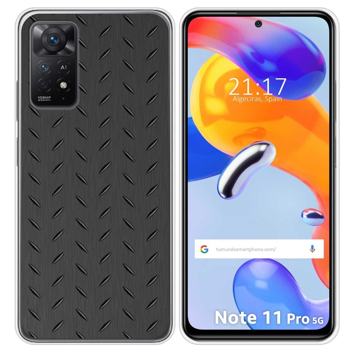 Funda Silicona para Xiaomi Redmi Note 11 Pro / 11 Pro 5G diseño Metal Dibujos