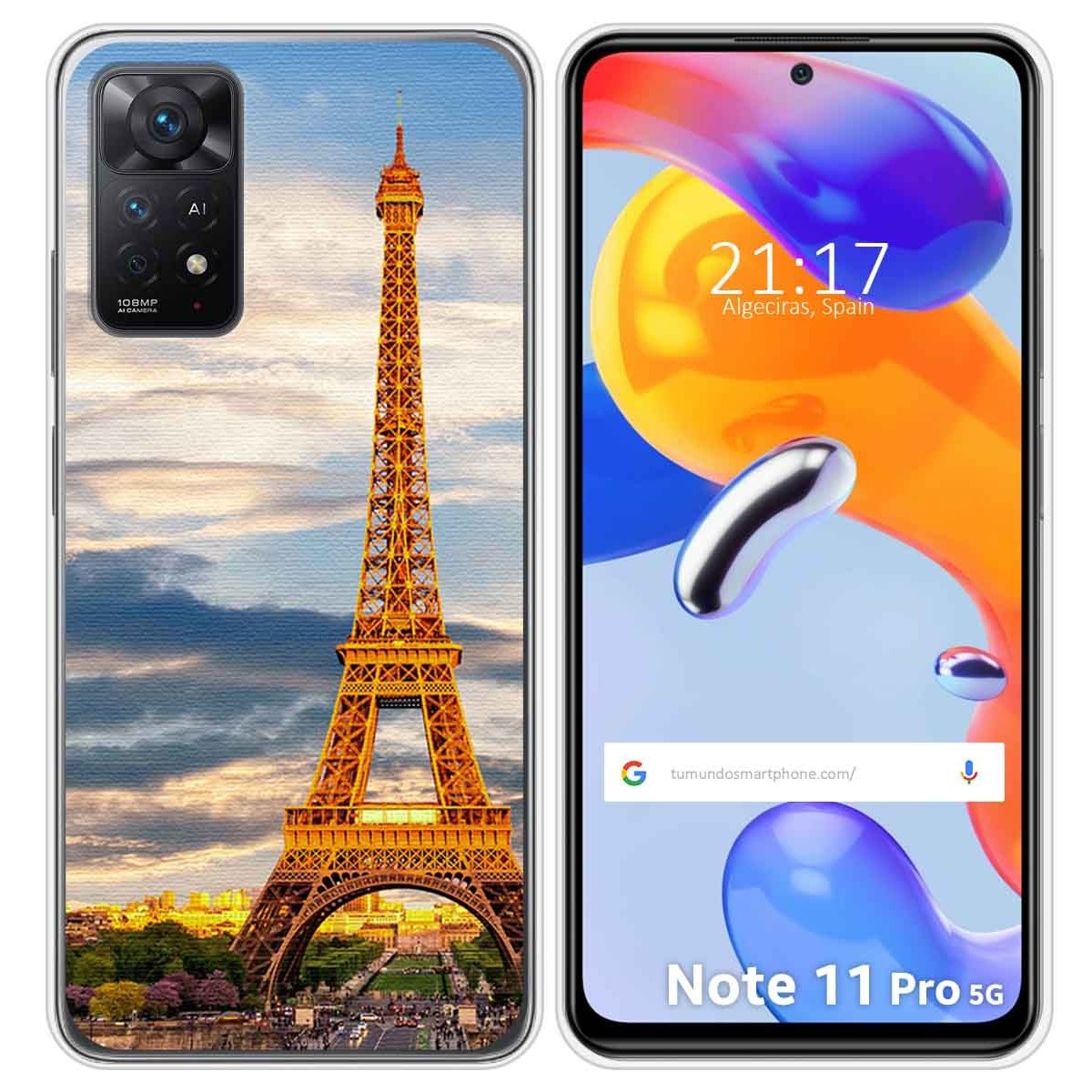Funda Silicona para Xiaomi Redmi Note 11 Pro / 11 Pro 5G diseño Paris Dibujos