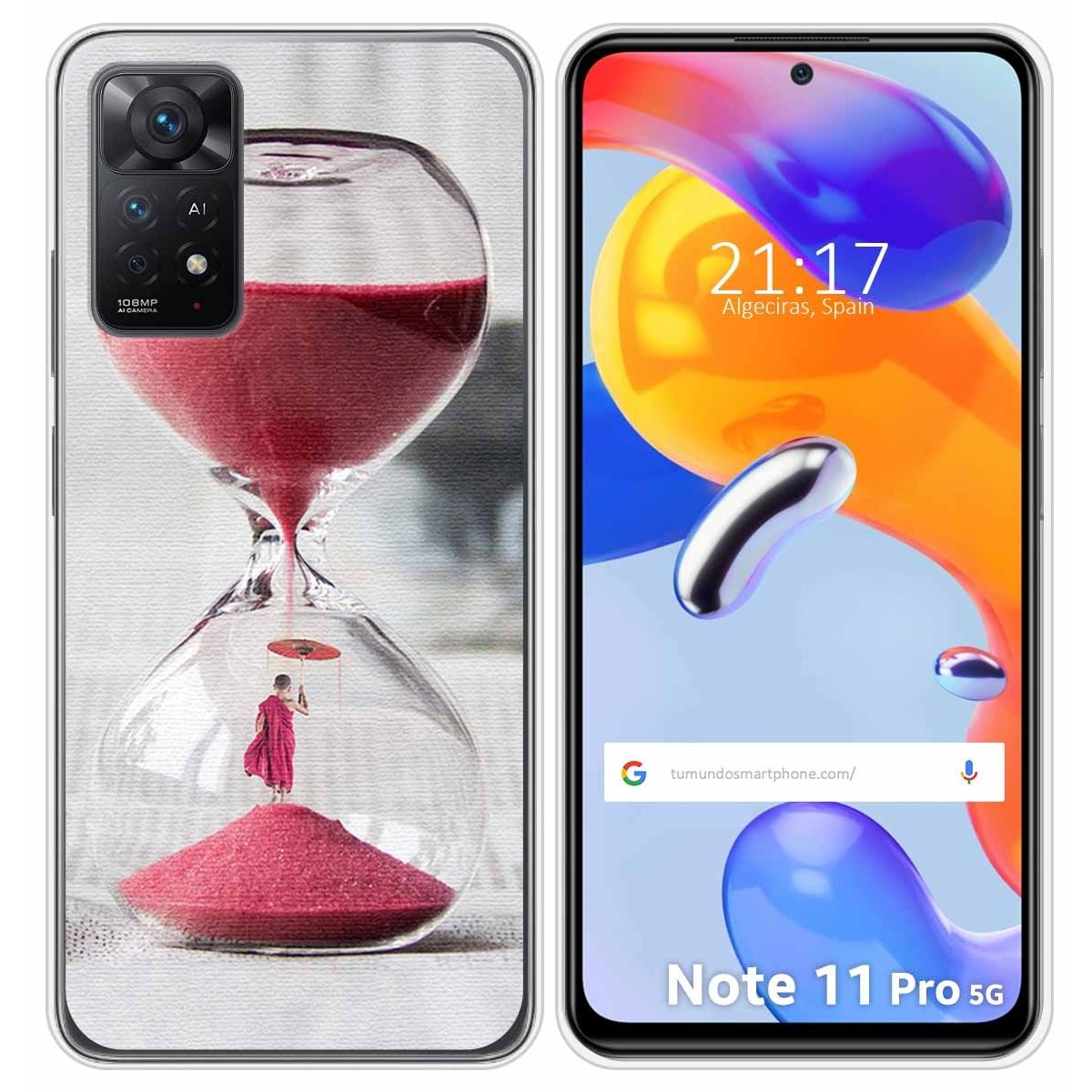 Funda Silicona para Xiaomi Redmi Note 11 Pro / 11 Pro 5G diseño Reloj Dibujos