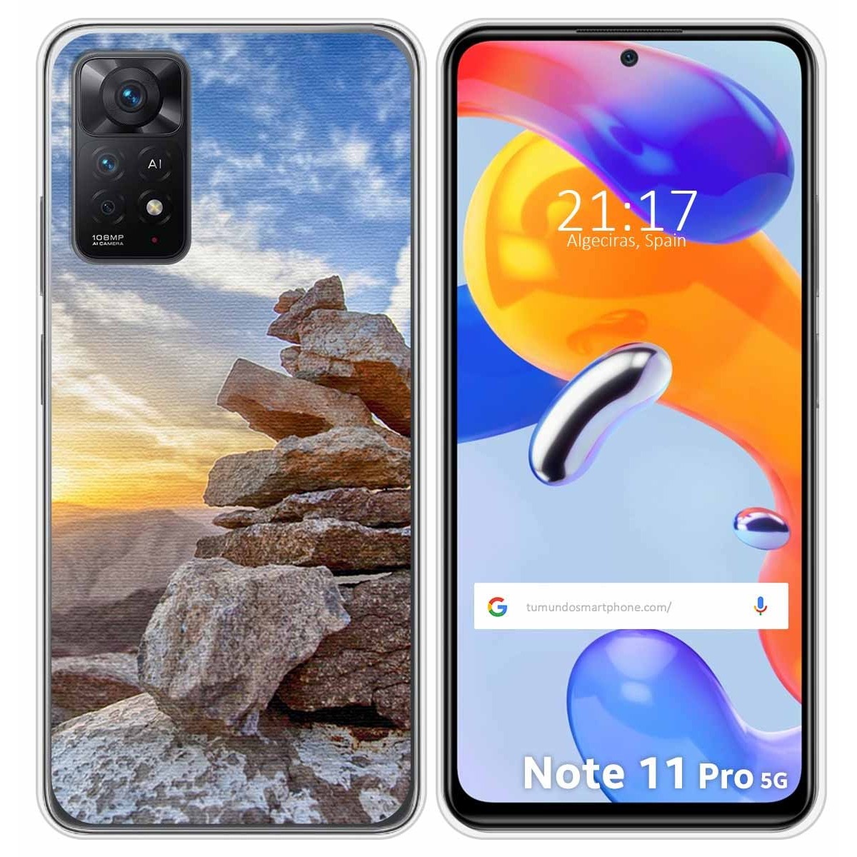 Funda Silicona para Xiaomi Redmi Note 11 Pro / 11 Pro 5G diseño Sunset Dibujos