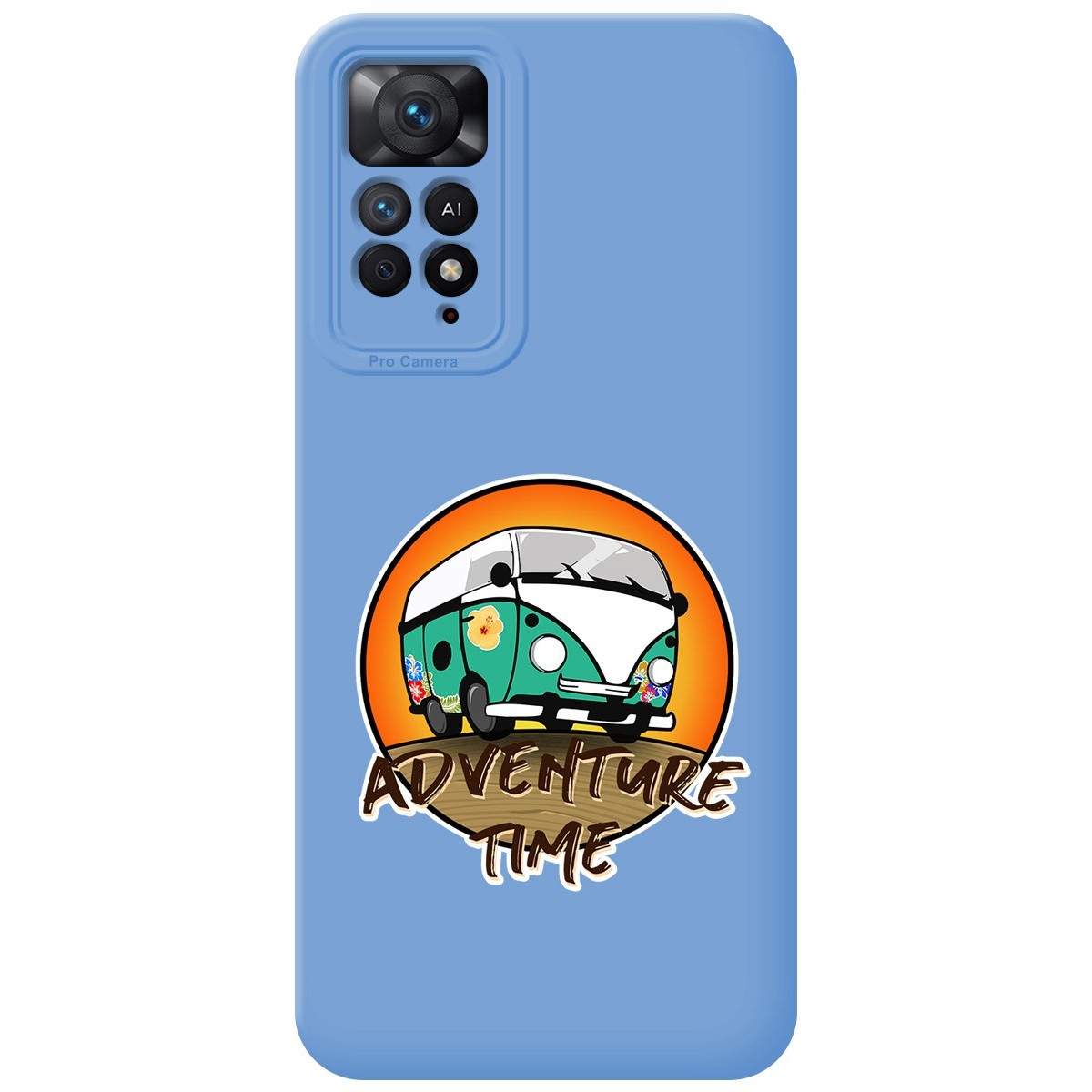 Funda Silicona Líquida Azul para Xiaomi Redmi Note 11 Pro / 11 Pro 5G diseño Adventure Time Dibujos