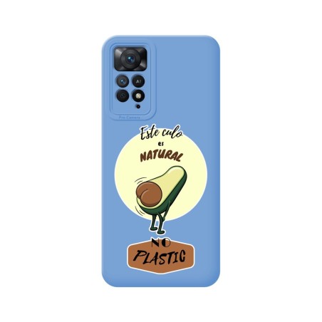 Funda Silicona Líquida Azul para Xiaomi Redmi Note 11 Pro / 11 Pro 5G diseño Culo Natural Dibujos