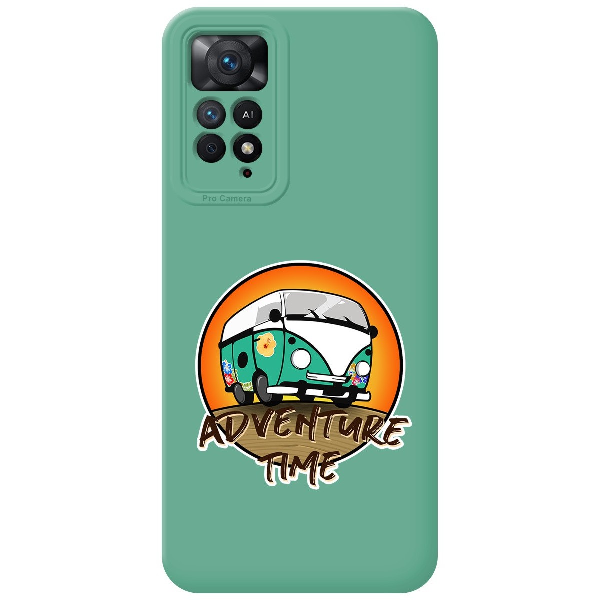Funda Silicona Líquida Verde para Xiaomi Redmi Note 11 Pro / 11 Pro 5G diseño Adventure Time Dibujos