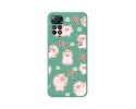 Funda Silicona Líquida Verde para Xiaomi Redmi Note 11 Pro / 11 Pro 5G diseño Cerdos Dibujos