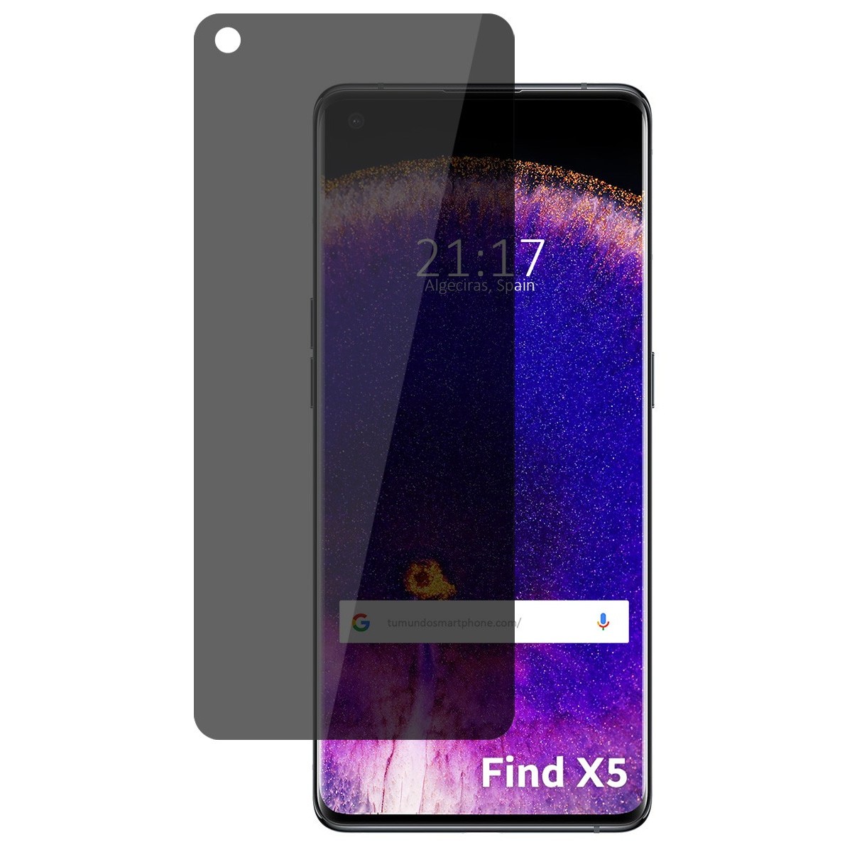 Protector Pantalla Hidrogel Privacidad Antiespías para Oppo Find X5 5G