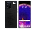 Pegatina Vinilo Autoadhesiva Textura Carbono para Oppo Find X5 5G