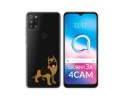 Funda Silicona Transparente para Alcatel 3X 4CAM diseño Perros 03 Dibujos