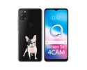 Funda Silicona Transparente para Alcatel 3X 4CAM diseño Perros 06 Dibujos