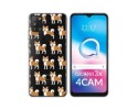 Funda Silicona Transparente para Alcatel 3X 4CAM diseño Perros 08 Dibujos