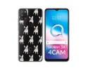 Funda Silicona Transparente para Alcatel 3X 4CAM diseño Perros 12 Dibujos