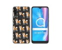 Funda Silicona Transparente para Alcatel 1SE 2020 diseño Perros 08 Dibujos