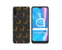 Funda Silicona Transparente para Alcatel 1SE 2020 diseño Perros 09 Dibujos