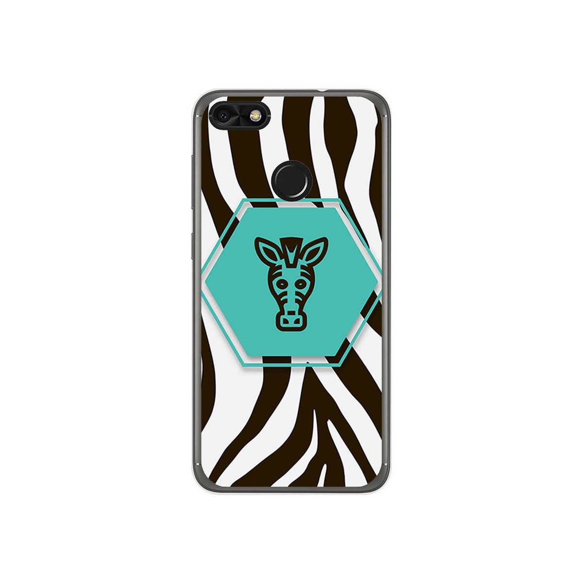 Funda Gel Tpu para Huawei Y6 Pro 2017 / P9 Lite Mini Diseño Cebra Dibujos