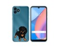 Funda Silicona Transparente para Blackview Oscal C20 / C20 Pro diseño Perros 04 Dibujos