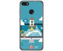 Funda Gel Tpu para Huawei Y6 Pro 2017 / P9 Lite Mini Diseño Cohete Dibujos