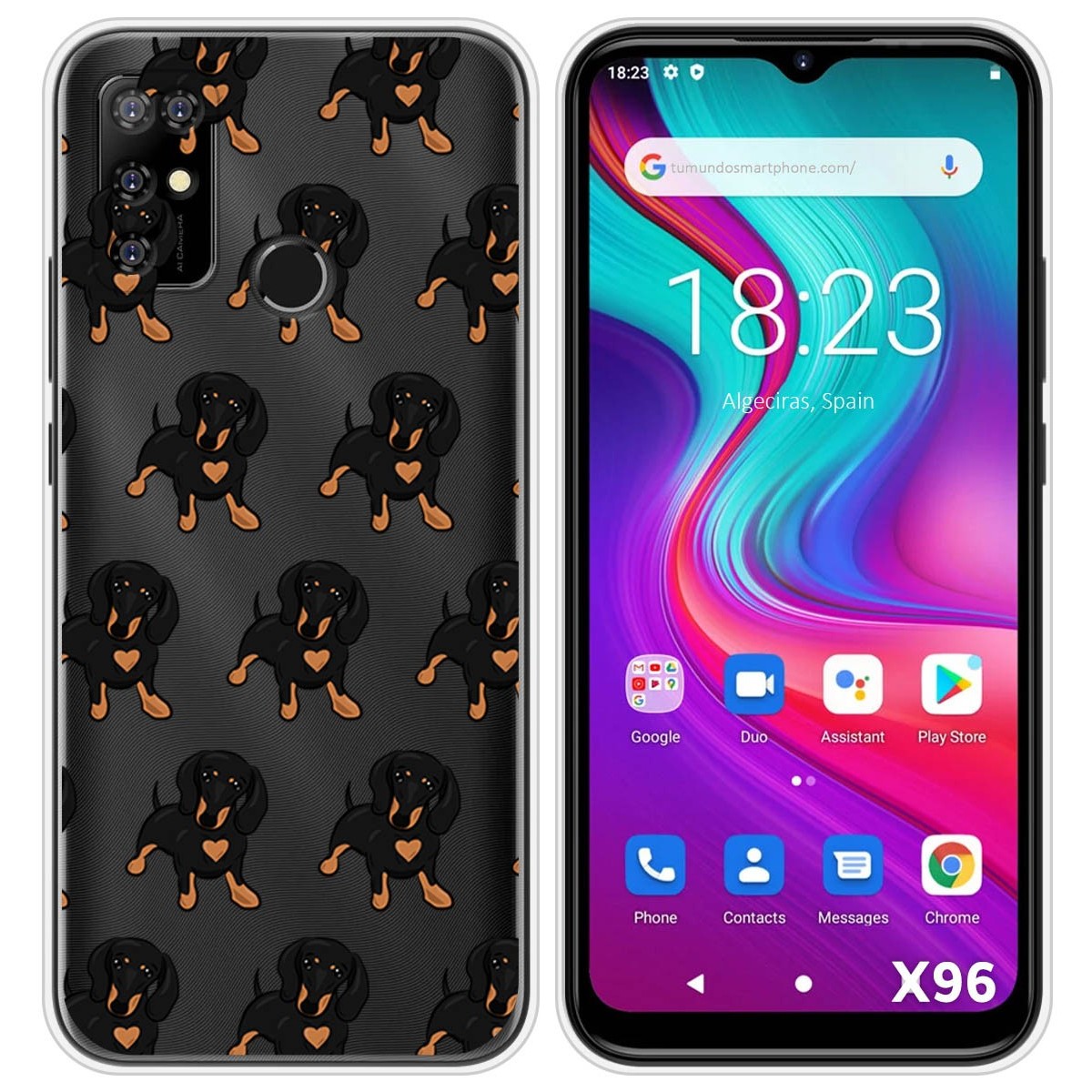 Funda Silicona Transparente para Doogee X96 / X96 Pro diseño Perros 10 Dibujos