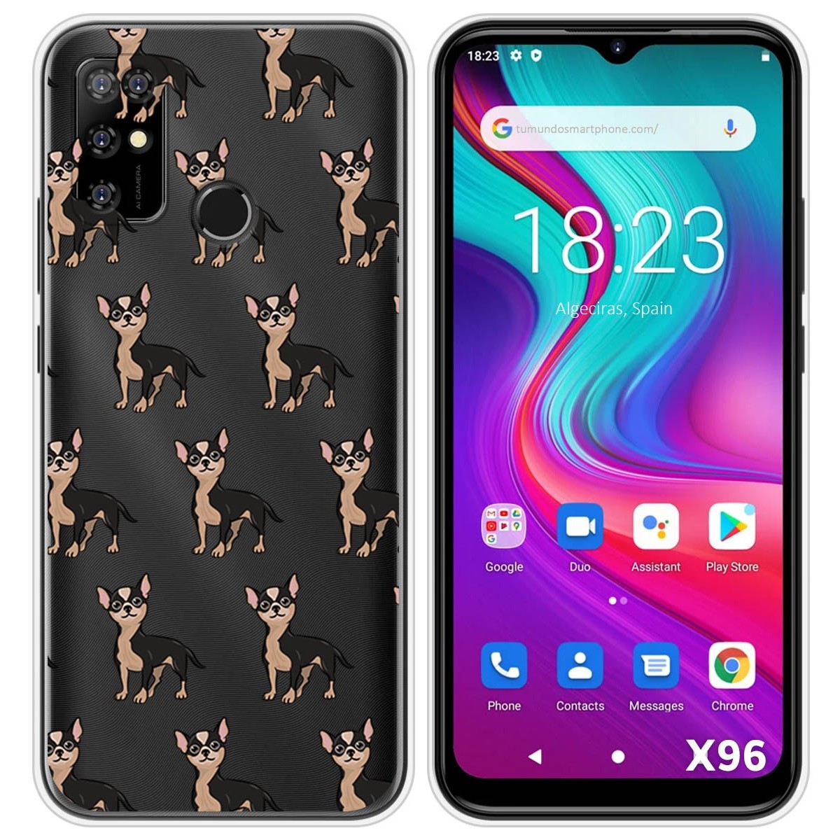Funda Silicona Transparente para Doogee X96 / X96 Pro diseño Perros 11 Dibujos