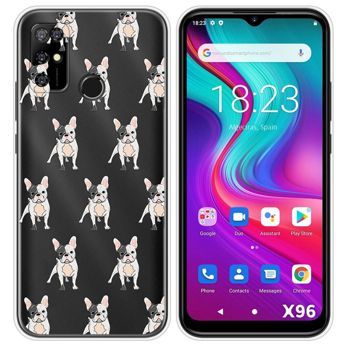 Funda Silicona Transparente para Doogee X96 / X96 Pro diseño Perros 12 Dibujos