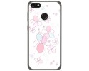 Funda Gel Tpu para Huawei Y6 Pro 2017 / P9 Lite Mini Diseño Flores Minimal Dibujos