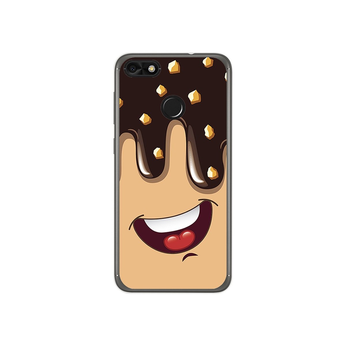 Funda Gel Tpu para Huawei Y6 Pro 2017 / P9 Lite Mini Diseño Helado Chocolate Dibujos